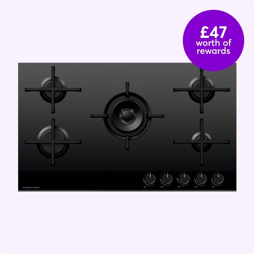 90cm 5 Burner Gas Hob